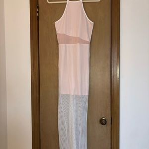 Women’s mesh, fish net maxi dress